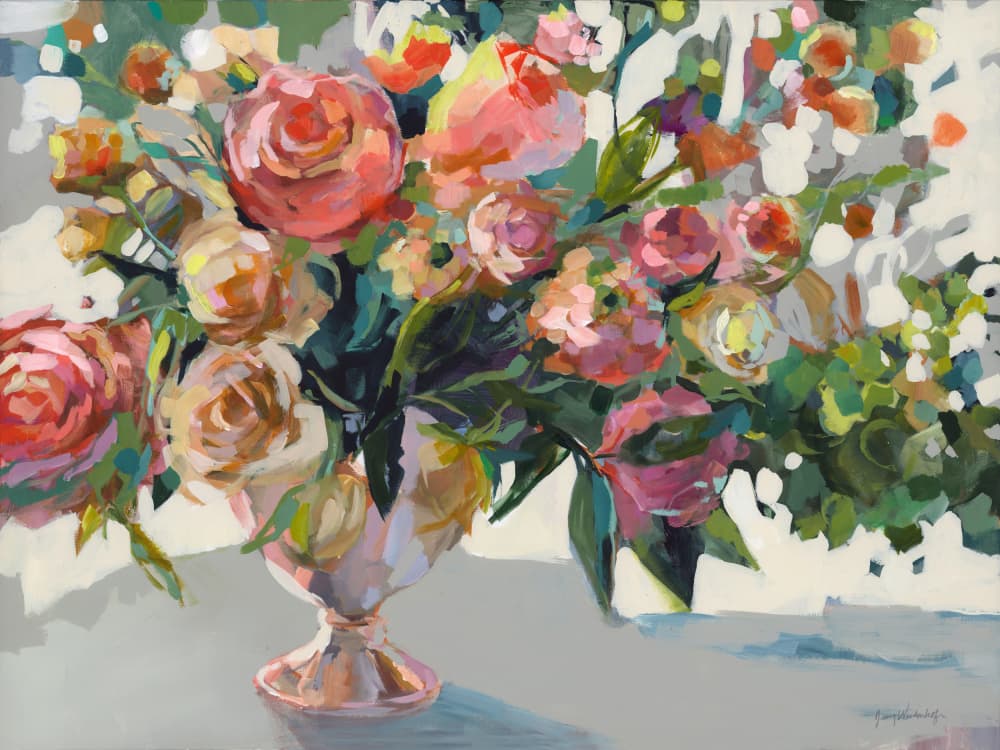 Roses by Jenny Westenhofer — canvas wall art
