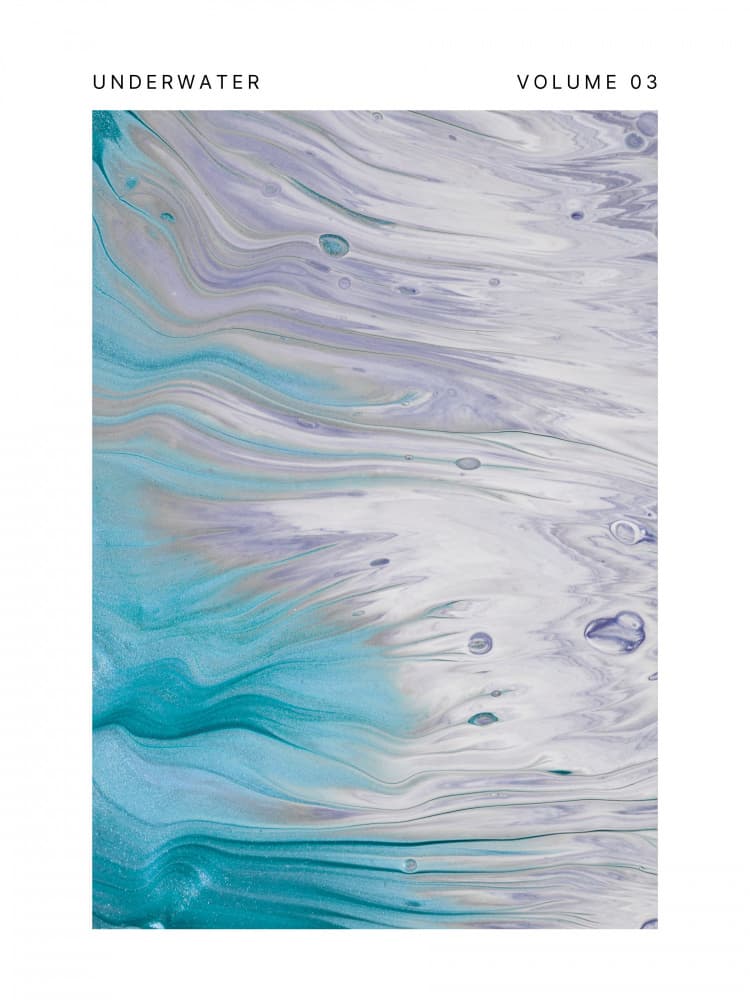 Underwater Fluid Flow by Marianne Bassil — canvas wall art