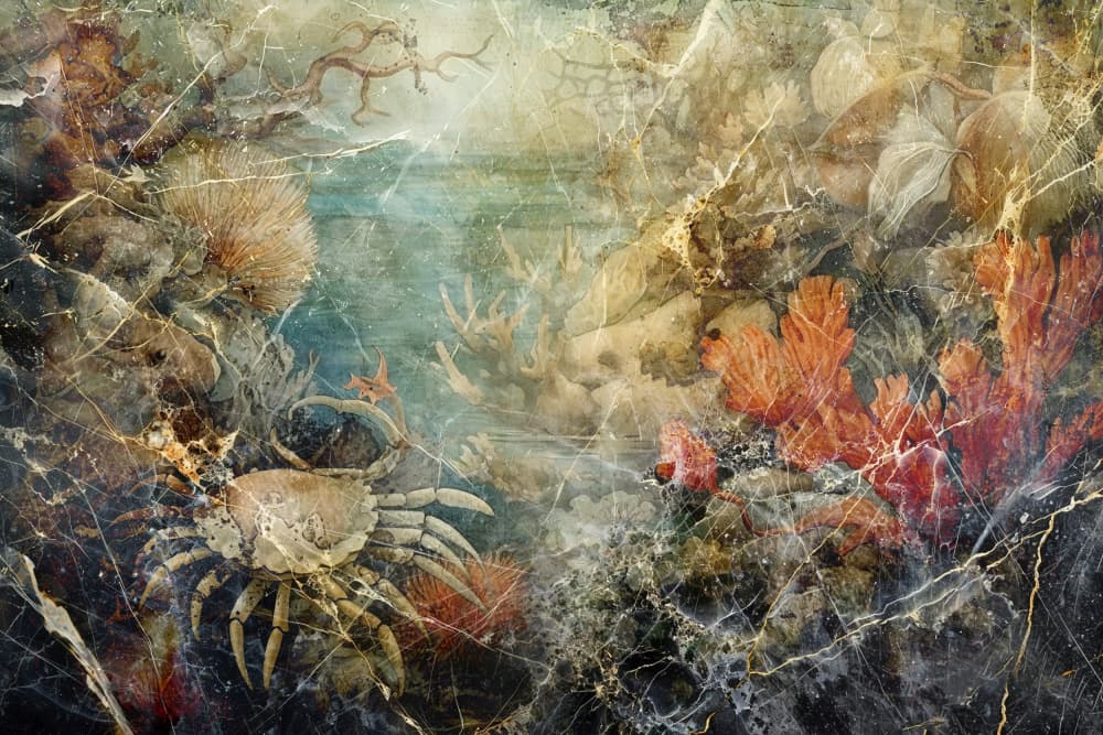 Mysterious Ocean Crab by Rafal Kulik — canvas wall art