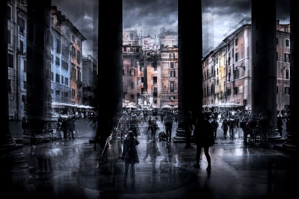 Dark City Movement by Nicodemo Quaglia — canvas wall art