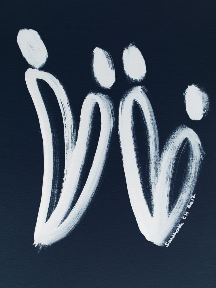Family Heart Connection by Santhosh ch — canvas wall art