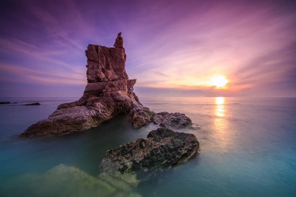 Vibrant Ocean Sunset by Raimondo Restelli — canvas wall art