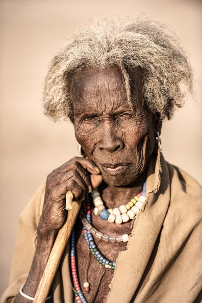 Wise African Elder by Trevor Cole — canvas wall art