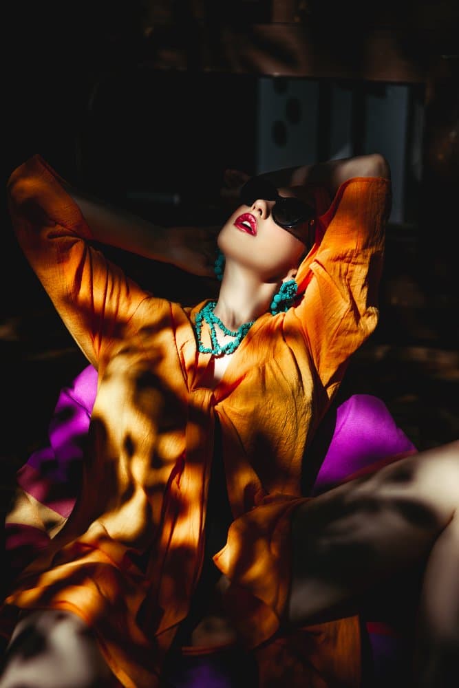 Confident Orange Style by Ruslan Bolgov — canvas wall art