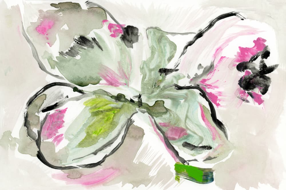 Vibrant Floral Sketch by cartissi — canvas wall art