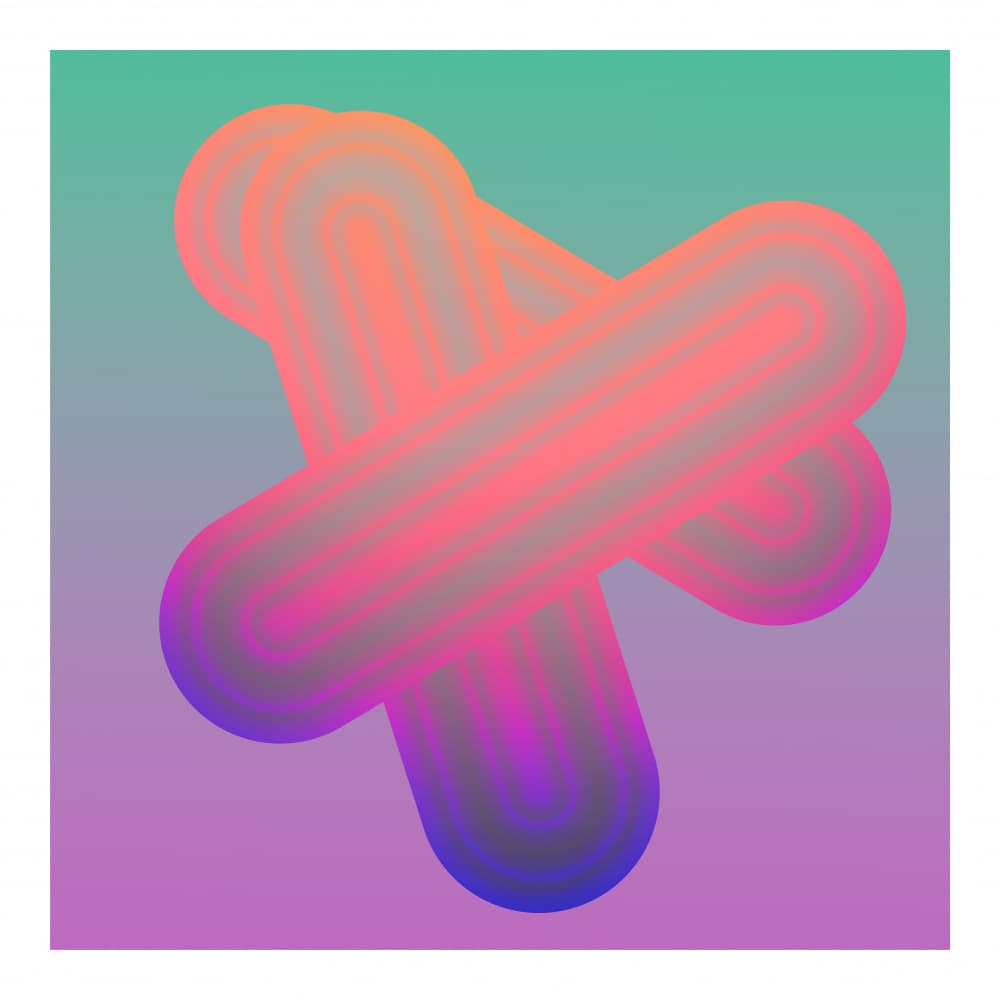 Vibrant Abstract Shapes by PASLIER Morgan — canvas wall art