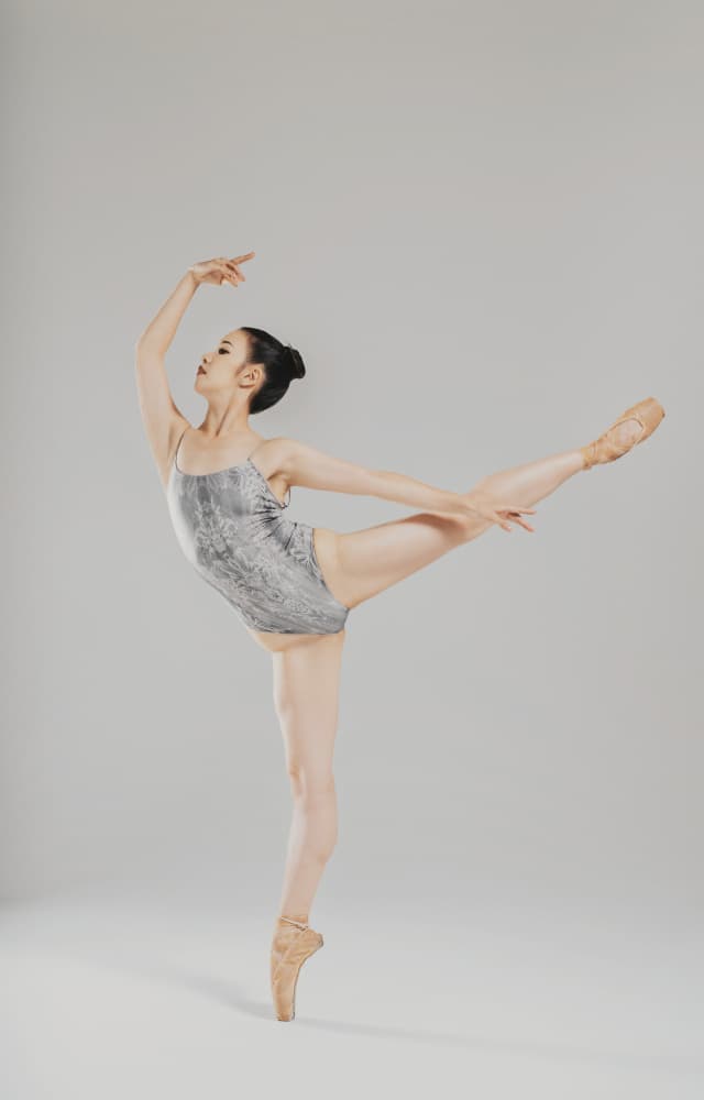 Elegant Ballerina Pose by Taketoshi Onodera — canvas wall art