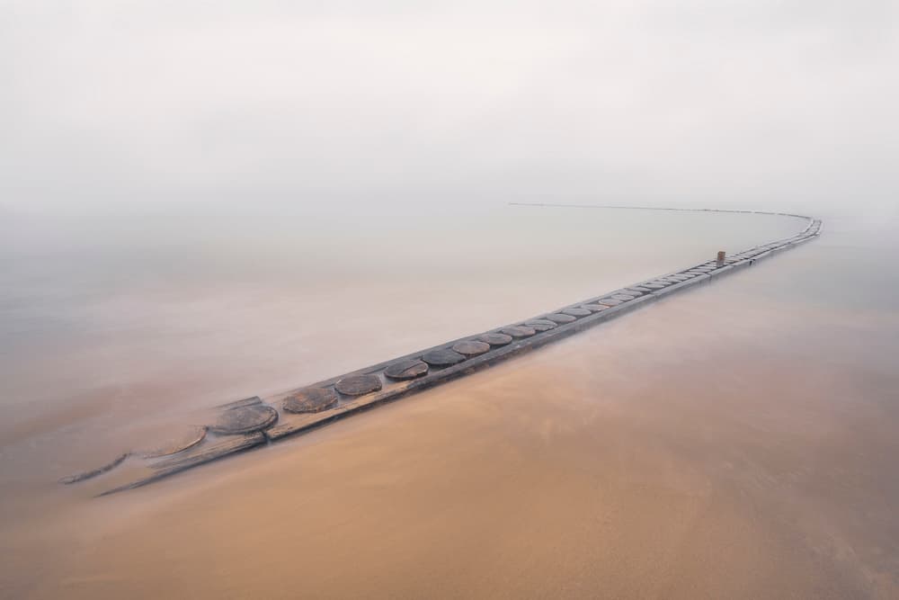 Misty Pier Horizon by Thomas de Franzoni — canvas wall art