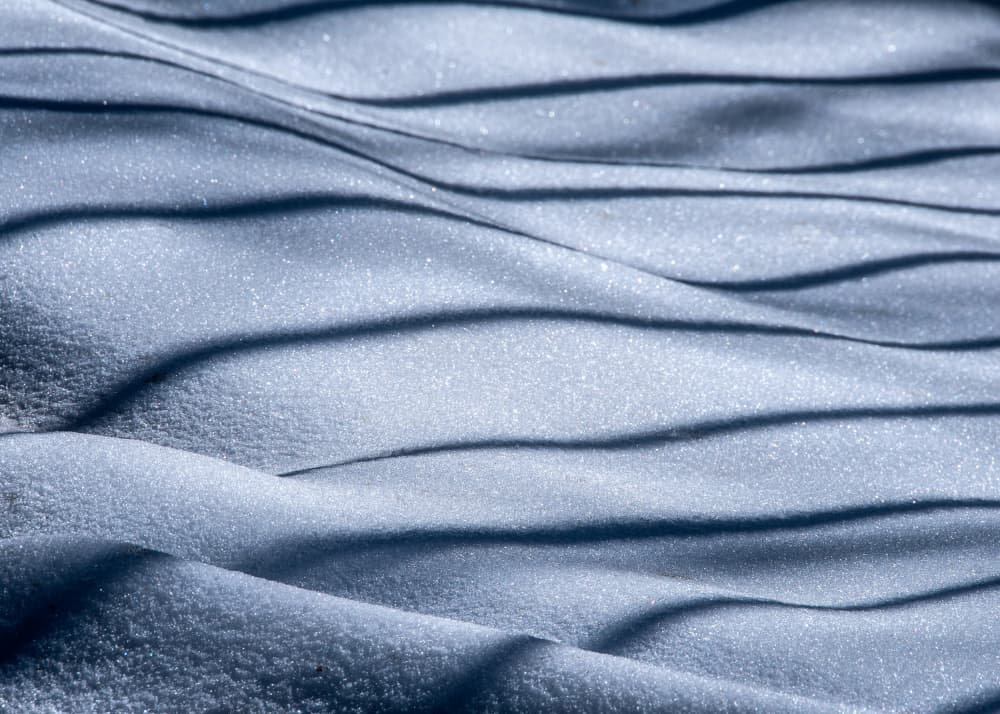 Snow Ripples and Shadows by Hossein Nikzad Amoli — canvas wall art