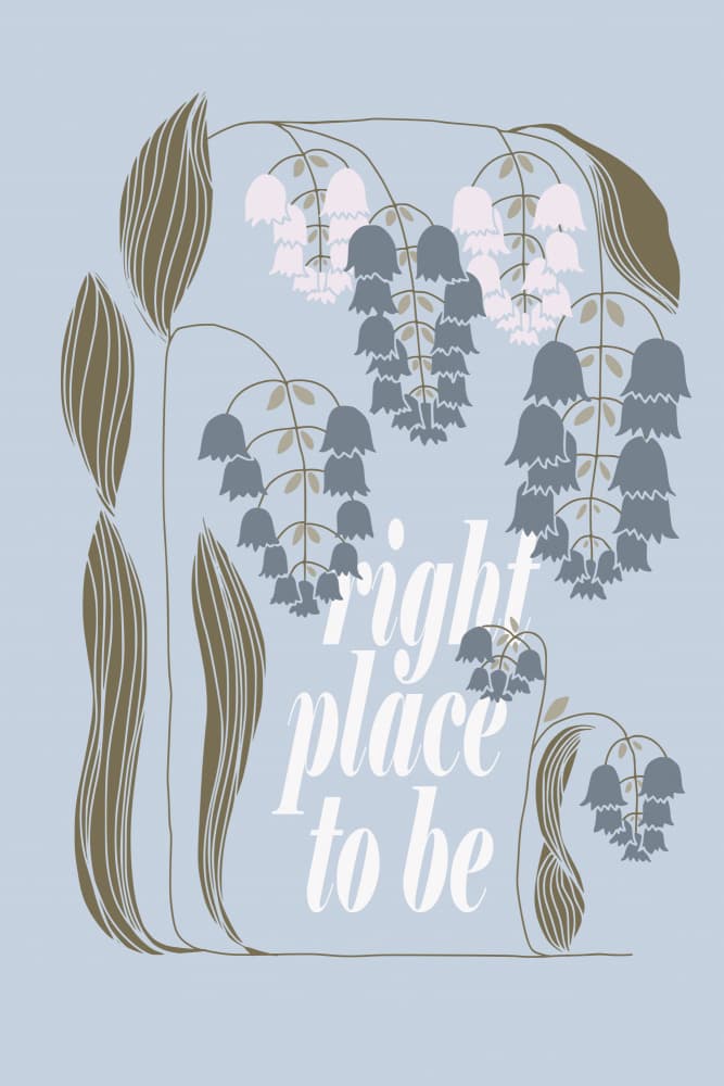 Right Place Bell Blooms by Annick — canvas wall art