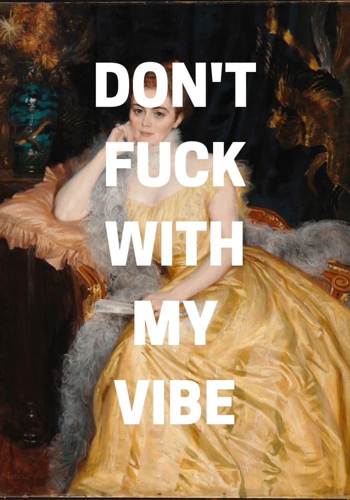 Bold Vibe Portrait by Athene Fritsch — canvas wall art