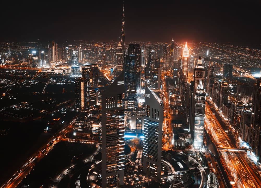 Dazzling City Skyline by Carmine Chiriacò — canvas wall art