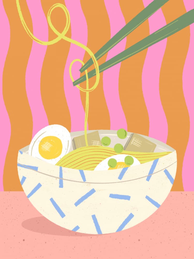 Ramen by Melissa Donne — canvas wall art