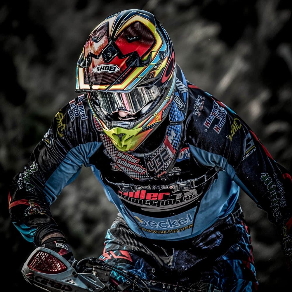 Motocross Rider Action by Stephan Rückert — canvas wall art