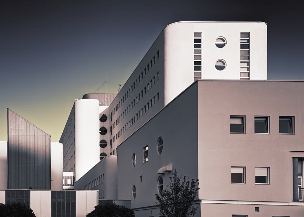 Modern Building Forms by Santiago Pascual Buye — canvas wall art