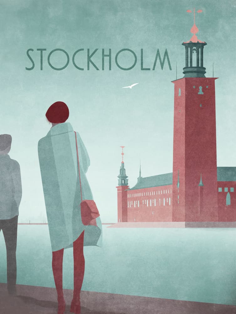 STOCKHOLM 2 - Stockholm City Hall by Emel Tunaboylu — canvas wall art