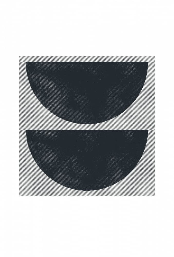 Halved Moons by THE MIUUS STUDIO — canvas wall art