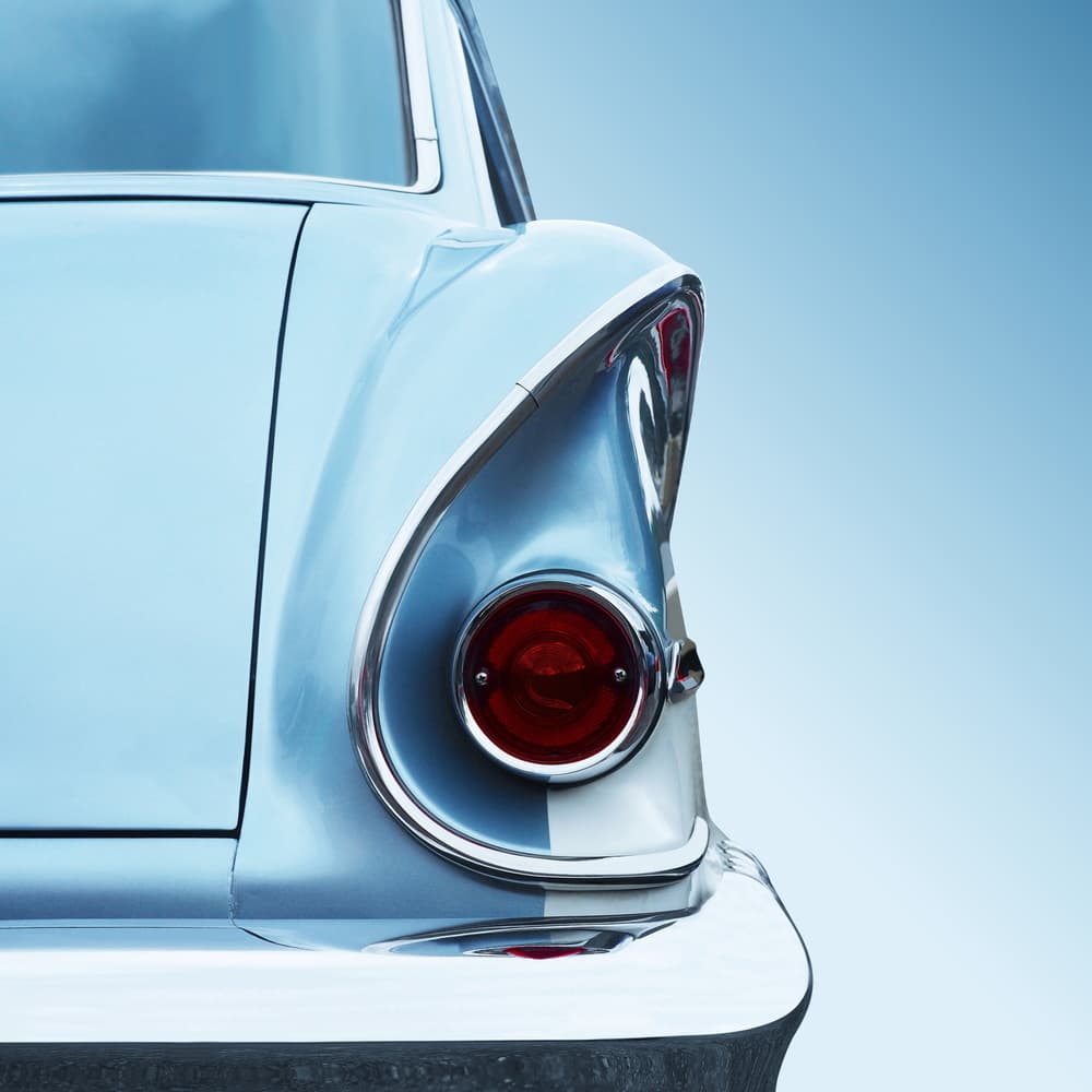 Aqua Classic Car Detail by Beate Gube — canvas wall art