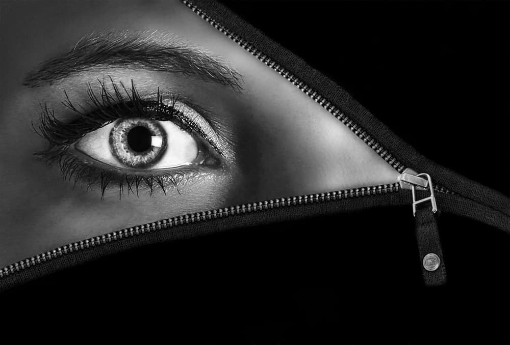 Unzipped Eye by Luc Stalmans — canvas wall art