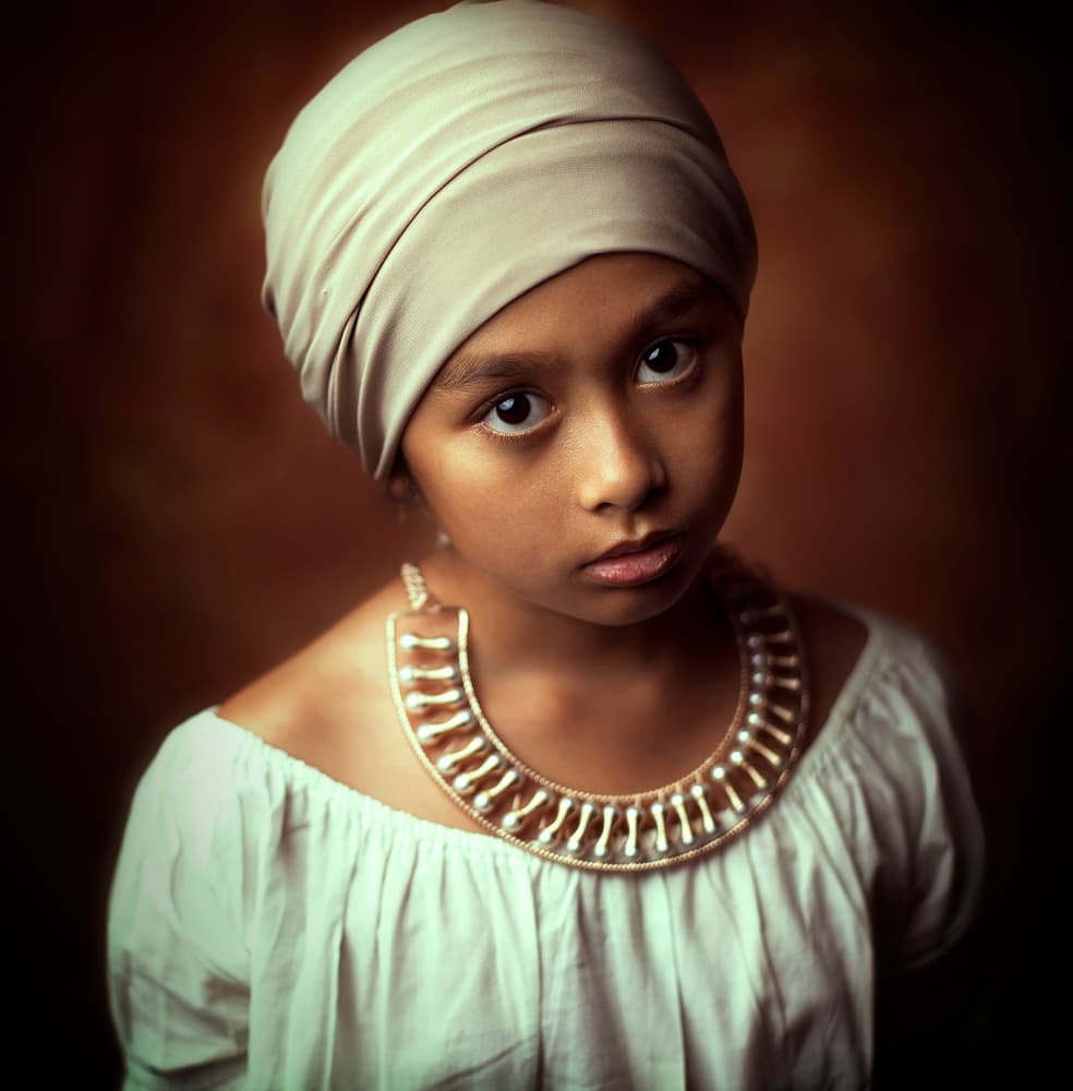 Thoughtful Young Girl by Hari Sulistiawan — canvas wall art