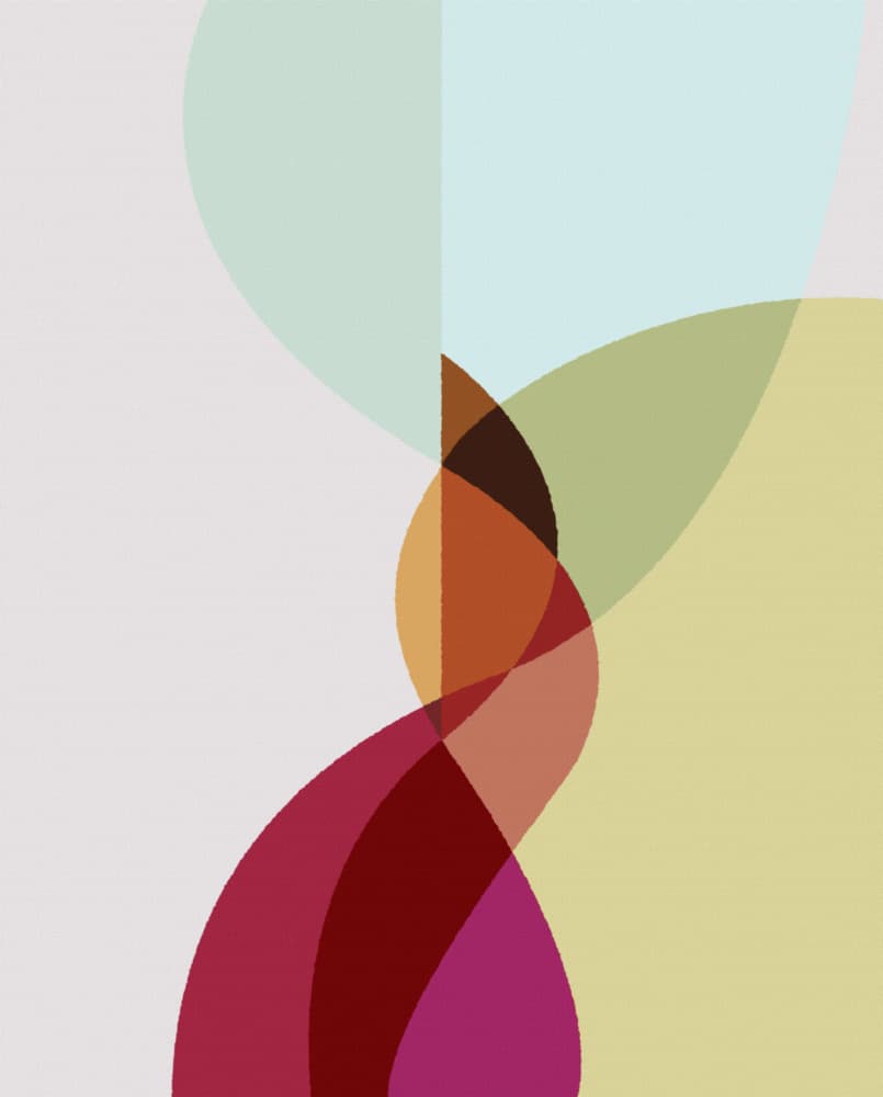 Flowing Abstract Shapes by Rafa Mateo — canvas wall art