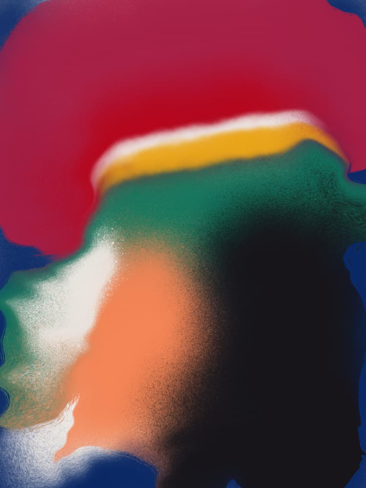 Vibrant Abstract Hues by Little Dean — canvas wall art