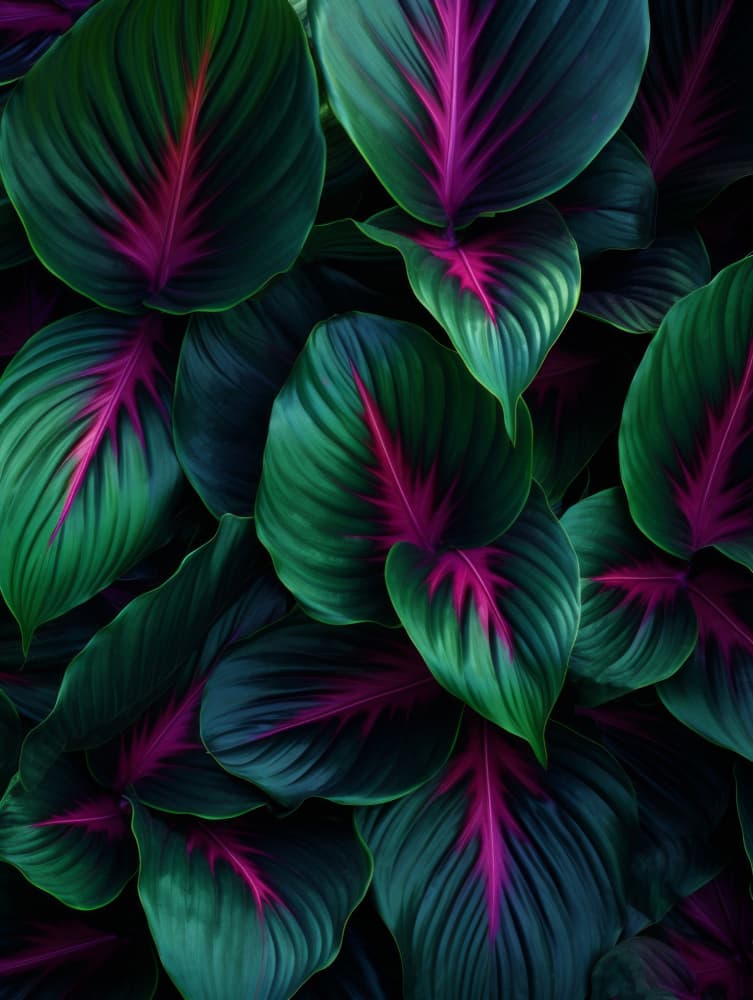 Vibrant Magenta Foliage by Bilge Paksoylu — canvas wall art