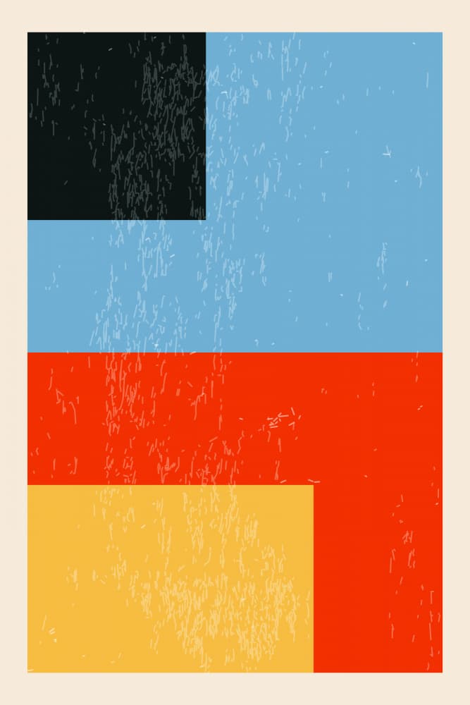 Abstract Color Blocks by jay stanley — canvas wall art