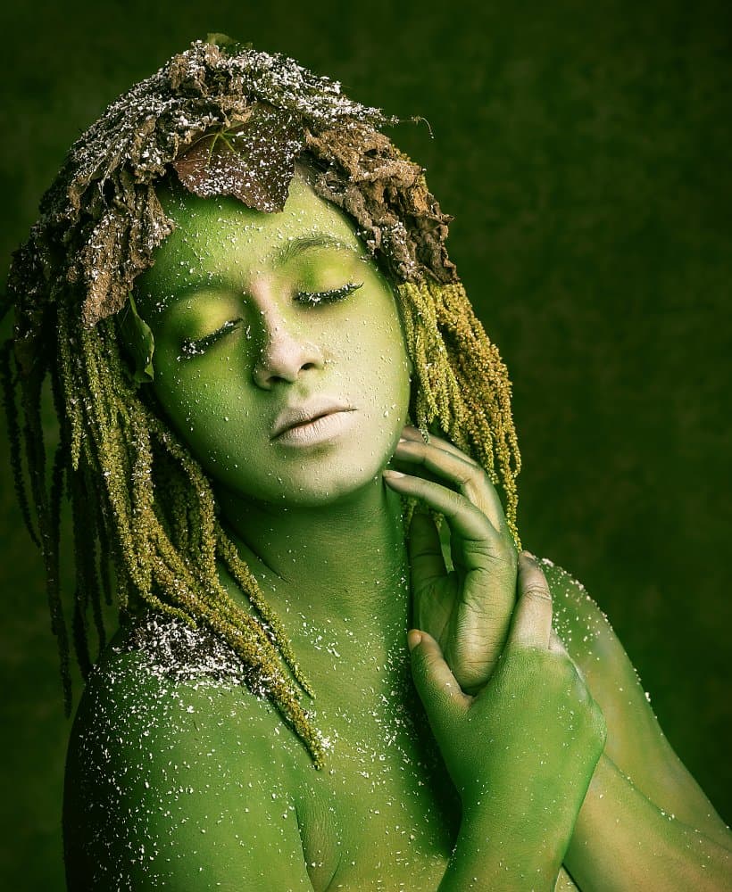 Green Nature Spirit by Debarghya Mukherjee — canvas wall art