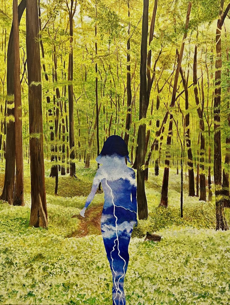 Inner Storm Forest Walk by Tom Blood — canvas wall art