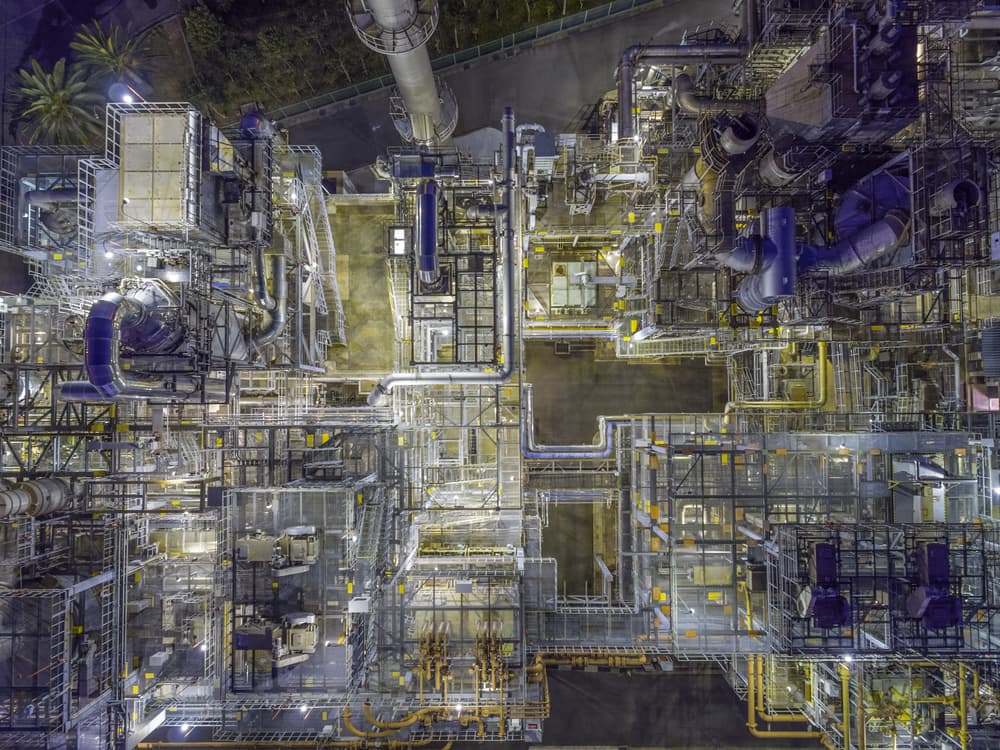 Industrial Nightscape by Kobayashi Tetsurou — canvas wall art