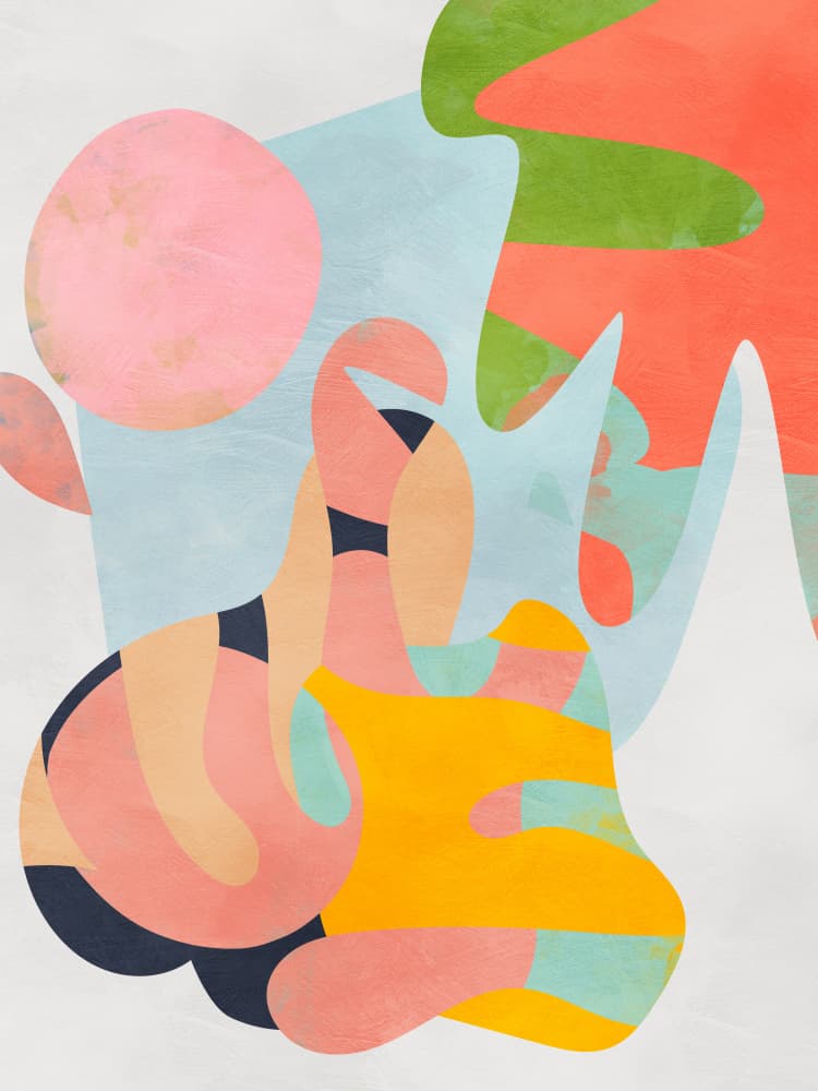 Pastel cut out by Ana Rut Bre — canvas wall art