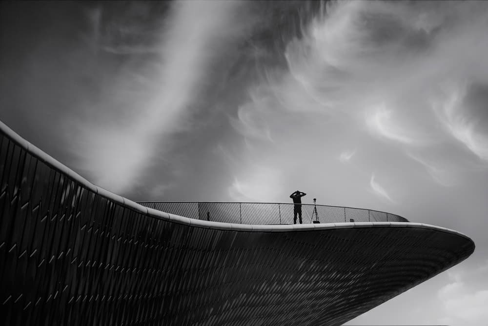 Dramatic Sky Observer by Alexander Jikharev — canvas wall art