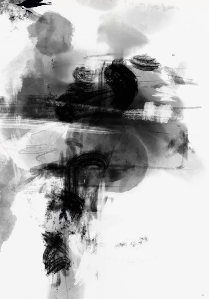 Dynamic Monochrome Abstract by Pictufy Studio II — canvas wall art