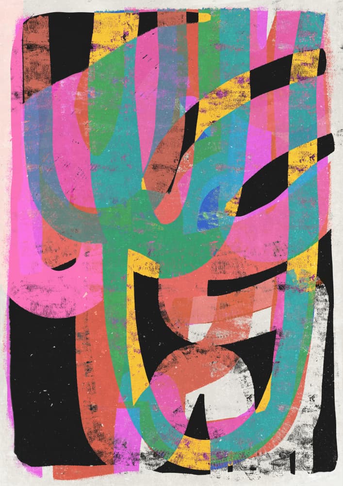 Colorful Chaos by Treechild — canvas wall art