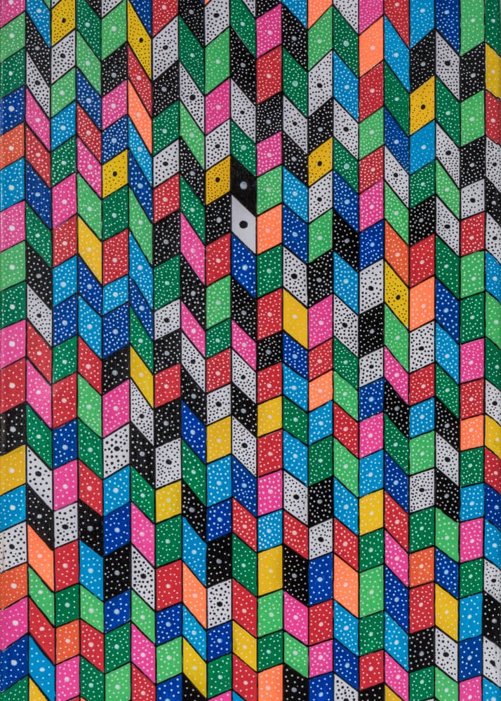 Vibrant Chevron Pattern by Lorenzo A Roe — canvas wall art