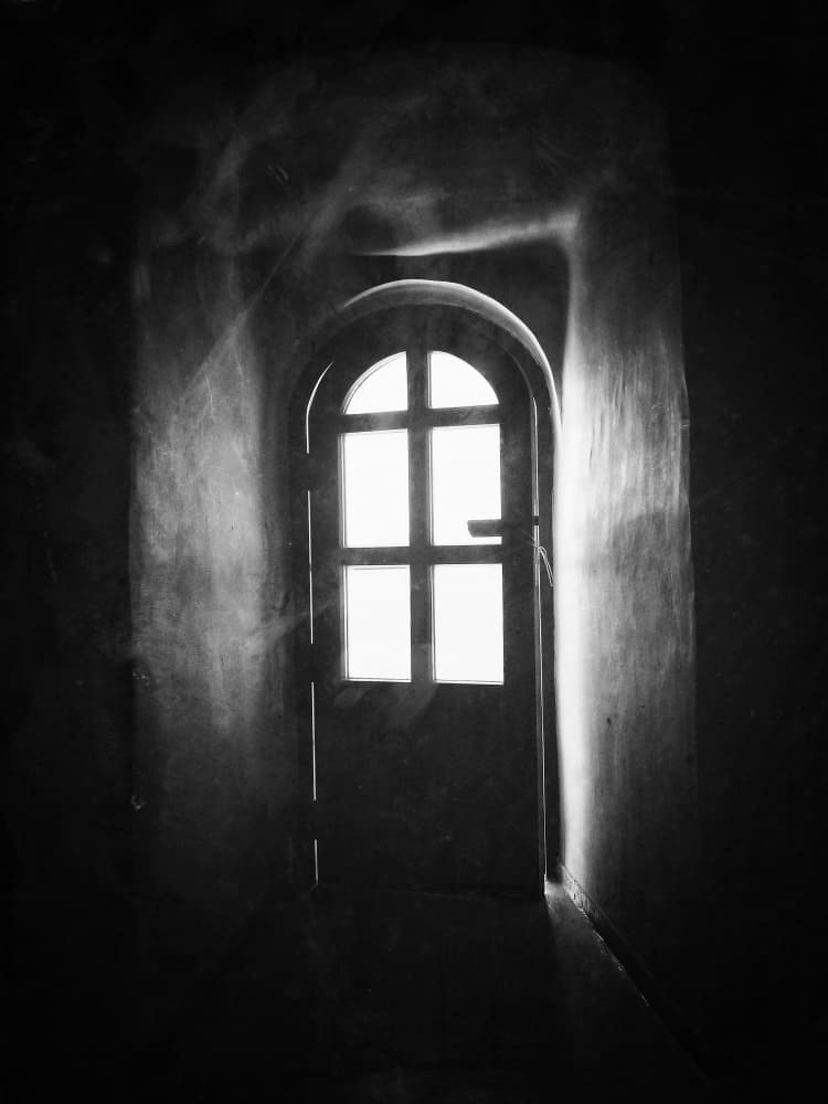 Glowing Arched Doorway by Emilian Avramescu — canvas wall art