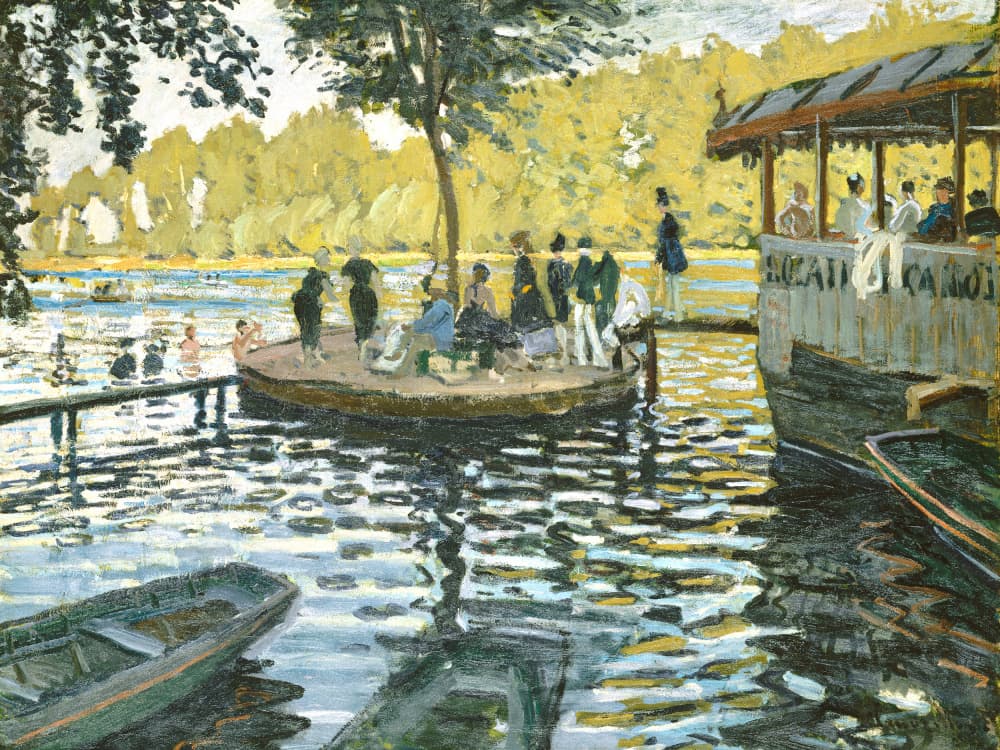 La Grenouillère (1869) By Claude Monet by Claude Monet — canvas wall art