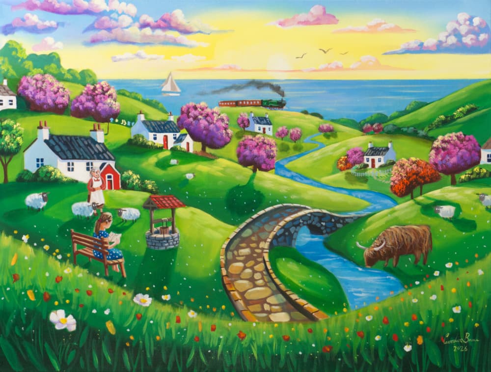 A Journey Through Summer Fields by Gordon Bruce — canvas wall art