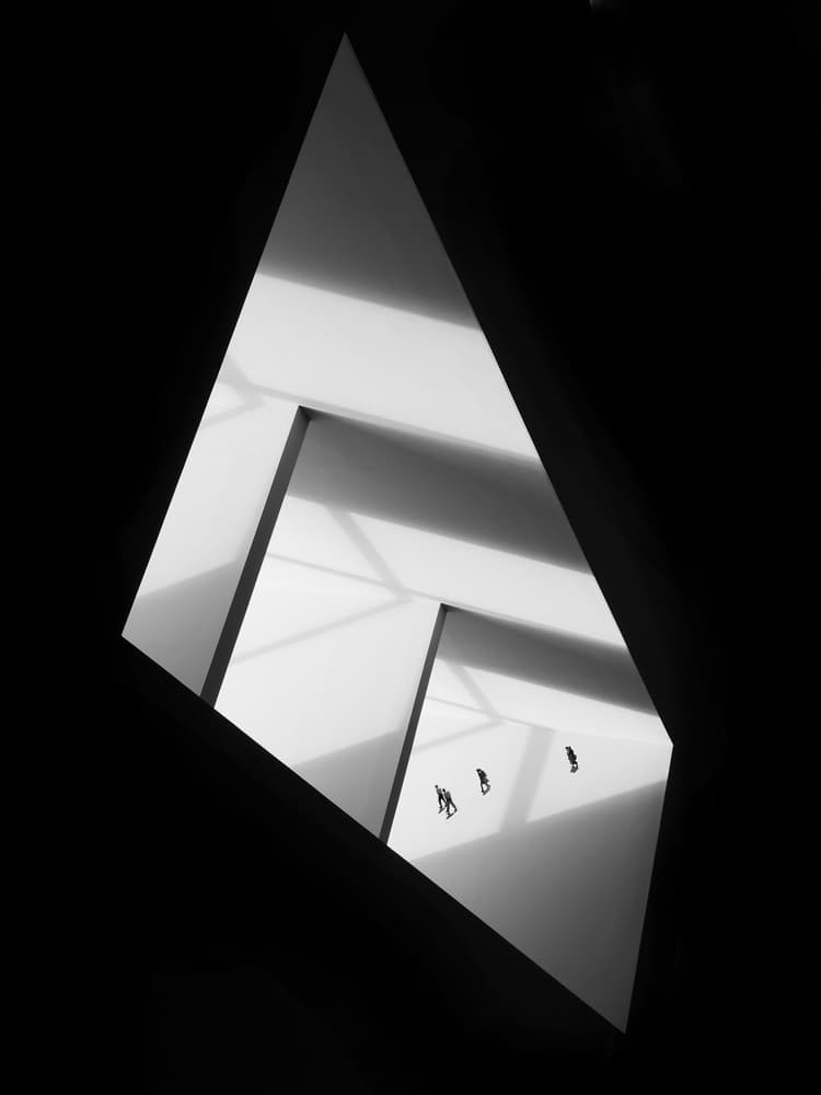 Figures in Geometric Light by Huib Limberg — canvas wall art