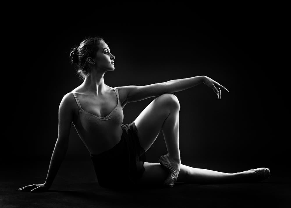 Graceful Ballet Pose by Refat — canvas wall art
