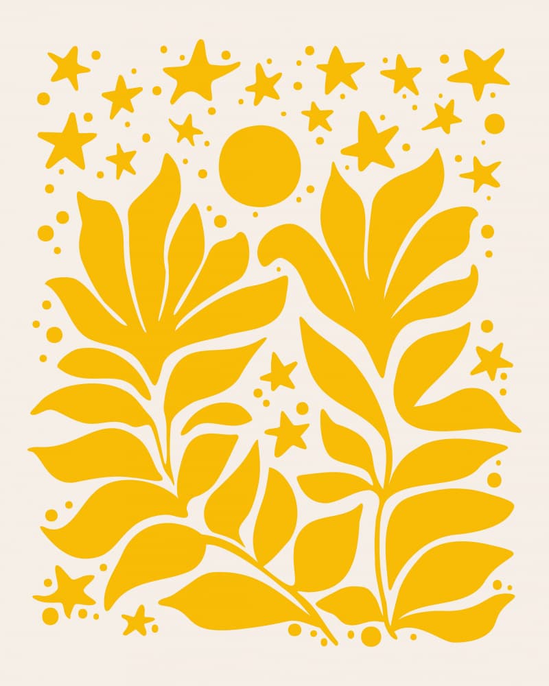 Gemini Sunflowers.png by Kristian Gallagher — canvas wall art