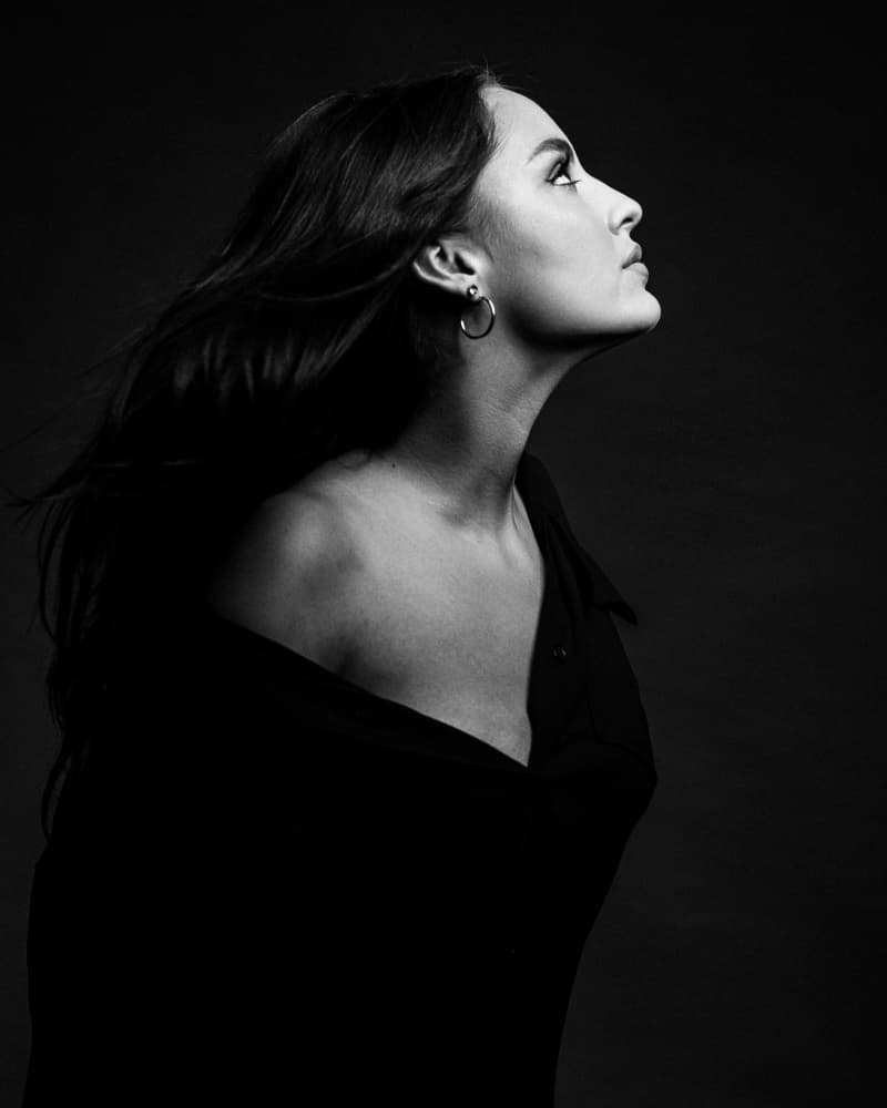Elegant Upward Gaze by Martin Krystynek MQEP — canvas wall art