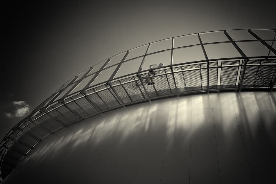 Modern Skywalk Perspective by Jure Kravanja — canvas wall art