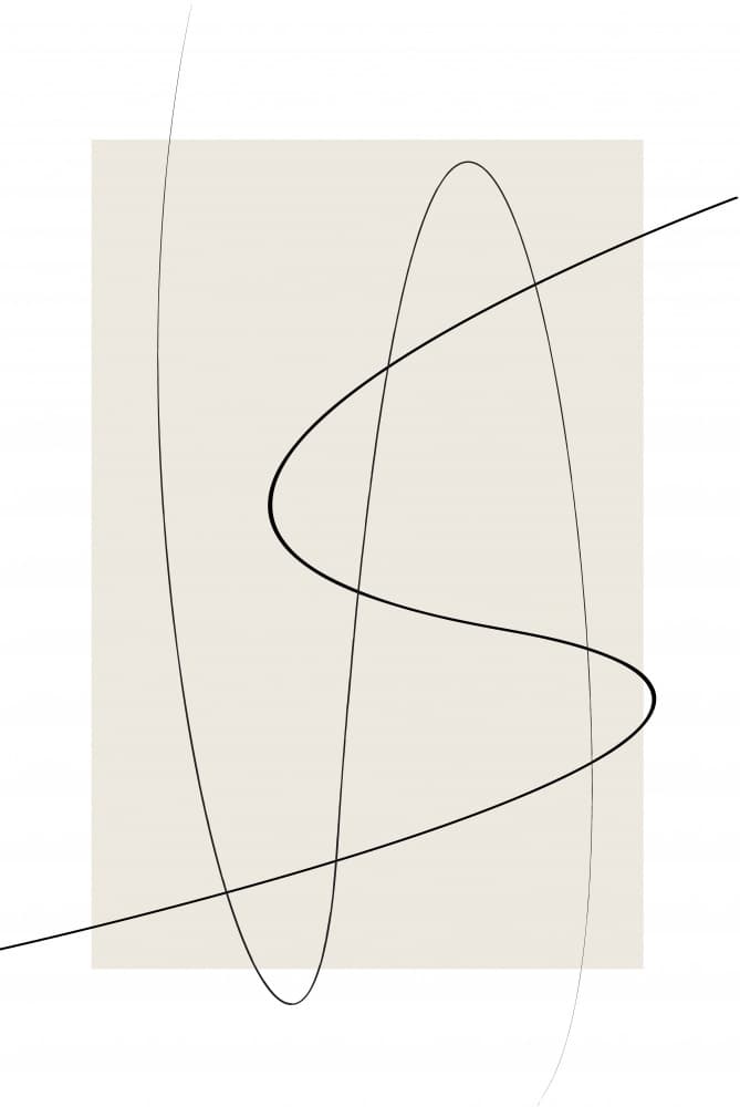 Abstract Flowing Lines by Oju Design — canvas wall art