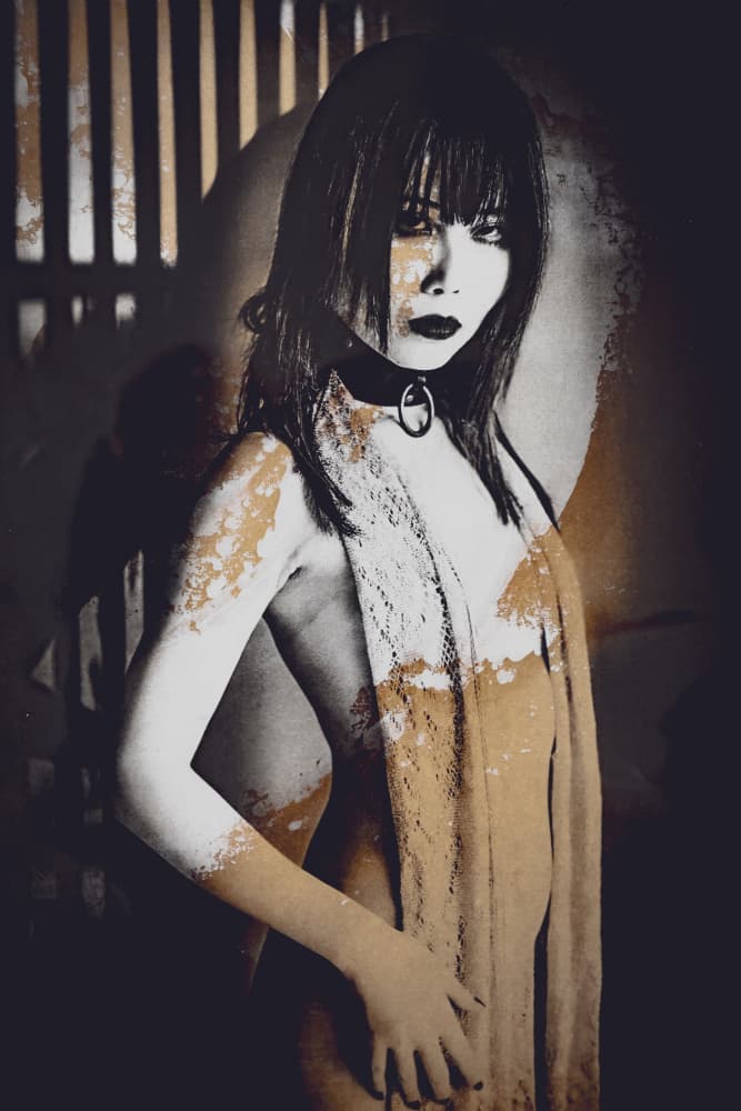 Dark Fashion Portrait by Kurosaki Sangan — canvas wall art