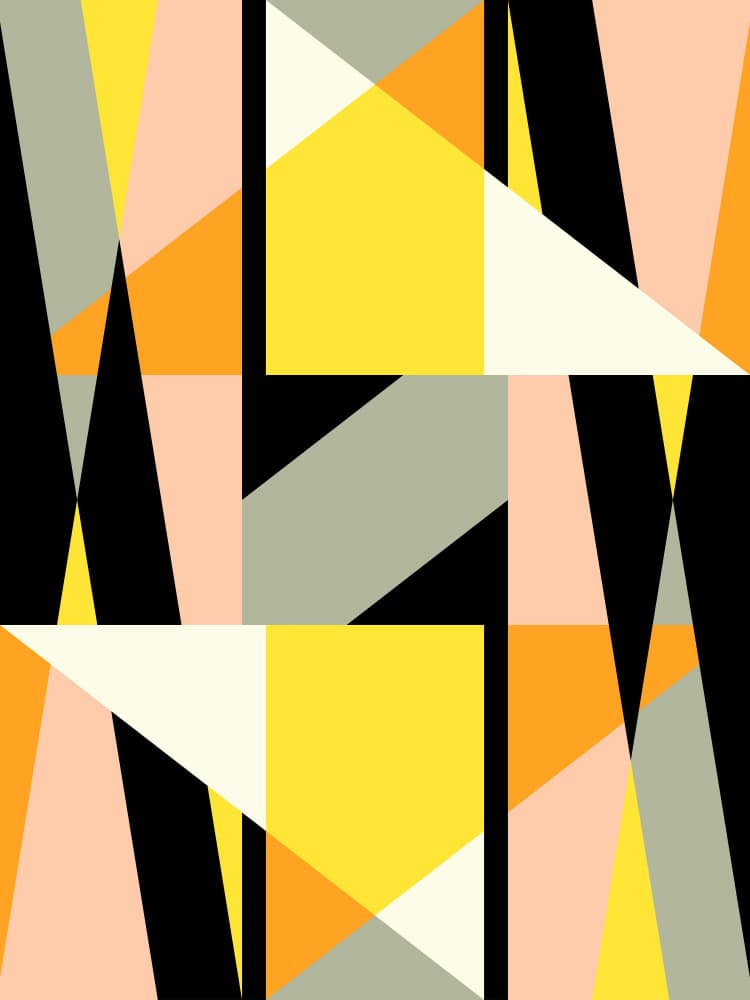 Vibrant Geometric Shapes by Petr Strnad — canvas wall art
