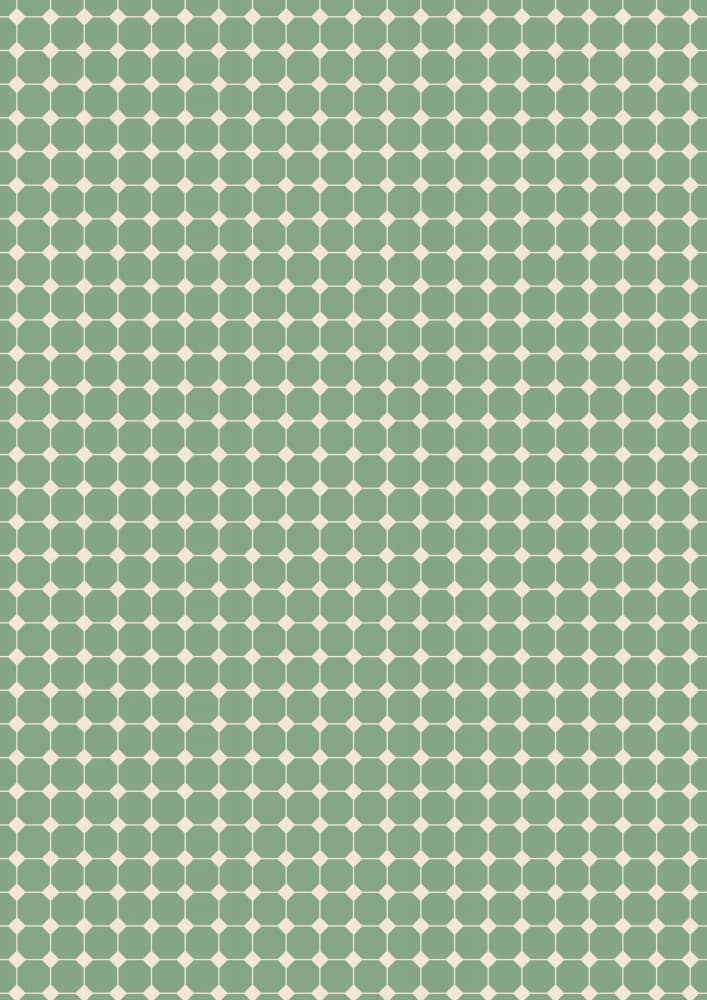 Muted Green Grid Pattern by kathrinmay — canvas wall art