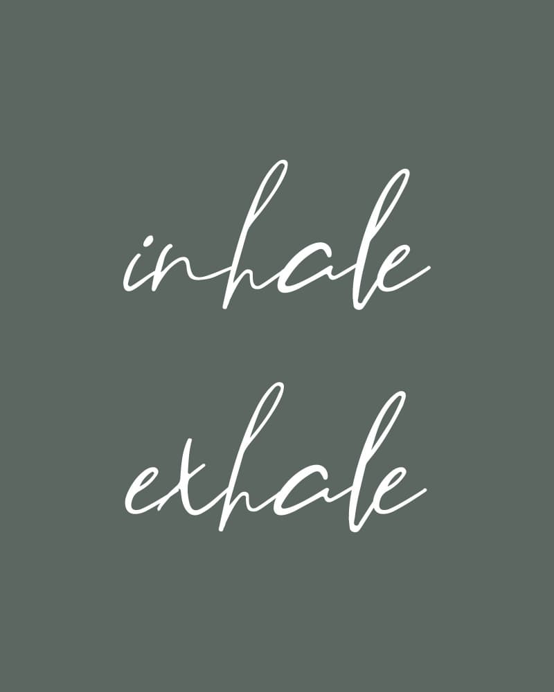 Inhale Exhale Meditation by KsanaKalpa — canvas wall art