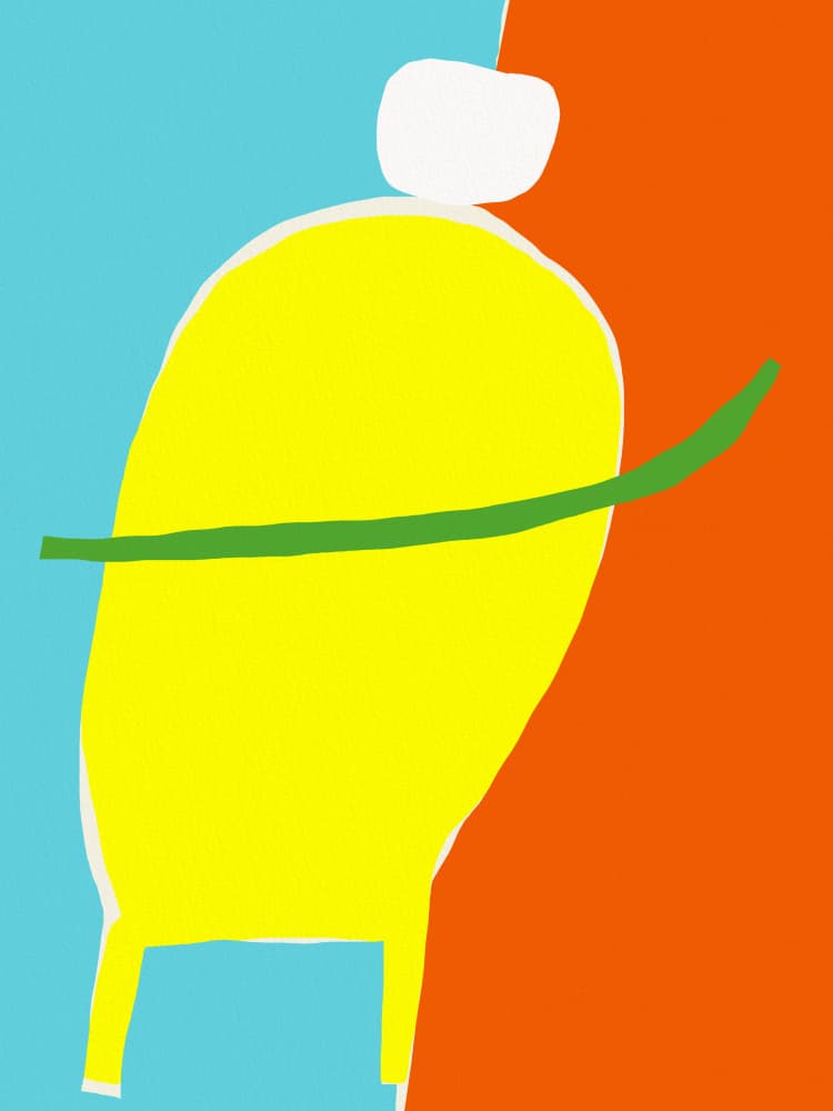 Playful Abstract Character by Little Dean — canvas wall art